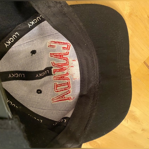 Lucky Brand Black Canada Flat Bill SnapBack Hat - Picture 7 of 9